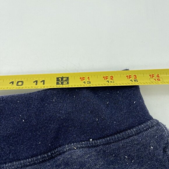 H&M Basic Mens Blue Drawstring Raw Hem Shorts Cotton Blend Medium - Picture 4 of 11